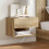 Berkfield Wall-mounted Bedside Cabinet Artisian Oak 1