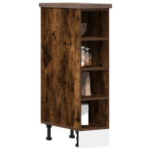 Berkfield Bottom Cabinet Riga Smoked Oak 20x44.5x81.5 cm Engineered Wood