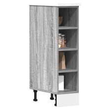 Berkfield Bottom Cabinet Riga Grey Sonoma 20x44.5x81.5 cm Engineered Wood