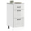 Berkfield Kitchen Base Cabinet "Lucca" High Gloss White Engineered Wood 1