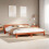 Berkfield Bed Frame without Mattress Wax Brown 200x200 cm Solid Wood Pine 1