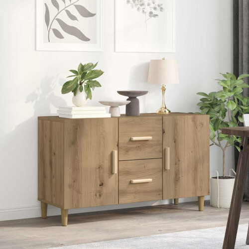 Berkfield Sideboard Artisan Oak 100x36x60 cm Engineered Wood