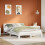 Berkfield Bed Frame without Mattress White 150x200 cm King Size Solid Wood Pine 1