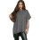 Women'S Loose Dropped Shoulder Short Sleeve Pullover Sweater Gray S 1