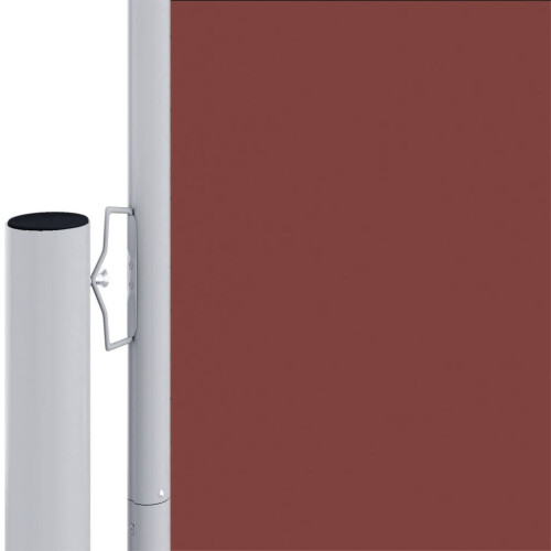 Berkfield Retractable Side Awning Brown 220x1200 cm 2