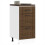 Berkfield Kitchen Base Cabinet Lucca Brown Oak Engineered Wood 1
