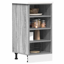 Berkfield Bottom Cabinet Riga Grey Sonoma 40x44.5x81.5 cm Engineered Wood