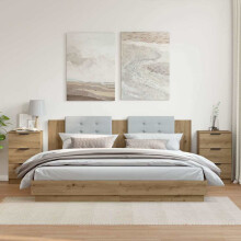 Berkfield Bedside Cabinets 2 pcs Artisan Oak 40x36x65 cm Engineered Wood