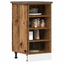 Berkfield Bottom Cabinet Riga Old Wood 40x44.5x81.5 cm Engineered Wood