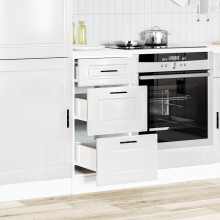 Berkfield Kitchen Base Cabinet "Porto" High Gloss White Engineered Wood