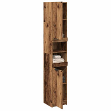 Berkfield Bathroom Cabinet Old Wood 32x34x188.5 cm Engineered Wood