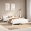 Berkfield Bed Frame without Mattress White 150x200 cm King Size Solid Wood Pine 1