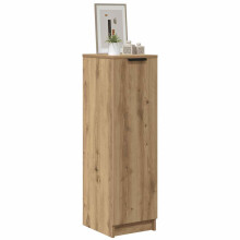 Berkfield Shoe Cabinet Artisan Oak 29.5x35x100.5 cm Engineered Wood