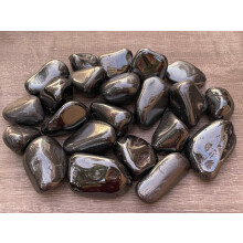 Hematite tumbled stones pocket pebbles 1.25-2.25 inches