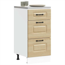 Berkfield Kitchen Base Cabinet Kalmar Sonoma Oak Engineered Wood