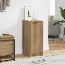 Berkfield Shoe Cabinet Artisan Oak 29.5x35x70 cm Engineered Wood