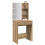 Berkfield Dressing Table with LED Artisan Oak 60x40x140 cm 1