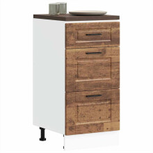 Berkfield Kitchen Base Cabinet Porto Old Wood Engineered Wood