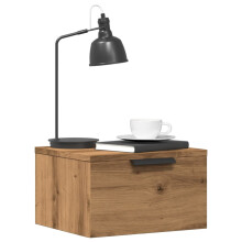 Berkfield Wall-mounted Bedside Cabinet Artisan Oak 34x30x20 cm