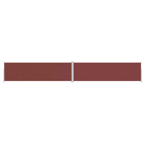 Berkfield Retractable Side Awning Brown 180x1200 cm 1