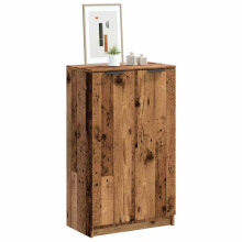 Berkfield Shoe Cabinet Old Wood 59x35x100.5 cm Engineered Wood