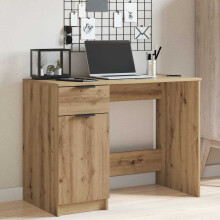 Berkfield Desk Artisan Oak 100x50x75 cm Engineered Wood