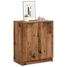 Berkfield Shoe Cabinet Old Wood 59x35x70 cm Engineered Wood