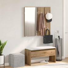 Berkfield Hallway Furniture Set Artisan Oak Engineered Wood