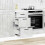 Berkfield Kitchen Base Cabinet Lucca Concrete Grey Engineered Wood 1