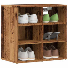Berkfield Shoe Cabinets 2 pcs Old Wood 52x30x50 cm