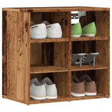 Berkfield Shoe Cabinet Old Wood 52x30x50 cm
