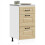 Berkfield Kitchen Base Cabinet "Kalmar" High Gloss White Engineered Wood 1