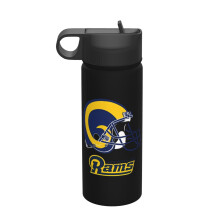 Sticlă de apă izolată Rams Sports din oțel inoxidabil, cană portabilă de 18 oz