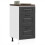 Berkfield Kitchen Base Cabinet "Kalmar" Black Engineered Wood 1