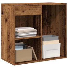Berkfield Cosmetic Cabinet Old Wood 80x40x75 cm Engineered Wood