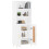 Berkfield Highboard White 69.5x34x180 cm Engineered Wood 3