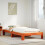 Berkfield Bed Frame without Mattress Wax Brown 75x190 cm Small Single Solid Wood Pine 1
