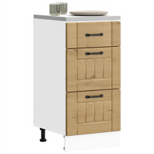 Berkfield Kitchen Base Cabinet Lucca Artisan Oak Engineered Wood