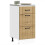Berkfield Kitchen Base Cabinet Lucca Artisan Oak Engineered Wood 1