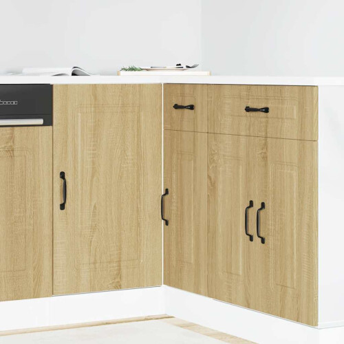 Berkfield Kitchen Base Cabinet Kalmar Sonoma Oak Engineered Wood