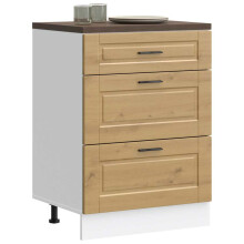 Berkfield Kitchen Base Cabinet Porto Artisan Oak Engineered Wood