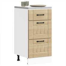 Berkfield Kitchen Base Cabinet Lucca Sonoma Oak Engineered Wood