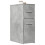 Berkfield Narrow Bathroom Cupboard with Wheels Concrete Grey Engineered Wood 1