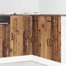 Berkfield Kitchen Base Cabinet Kalmar Old Wood Engineered Wood