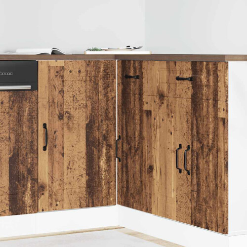 Berkfield Kitchen Base Cabinet Kalmar Old Wood Engineered Wood