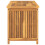 Berkfield Garden Box 114x50x58 cm Solid Wood Teak 5