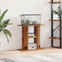 Berkfield Aquarium Stand Old Wood 60x30x60 cm Engineered Wood