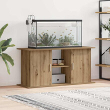 Berkfield Aquarium Stand Artisan Oak 121x41x58 cm Engineered Wood