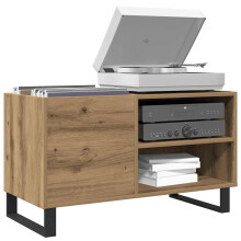 Berkfield Record Cabinet Artisan Oak 84.5x38x48 cm Engineered Wood