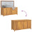 Berkfield Garden Box 114x50x58 cm Solid Wood Teak 8